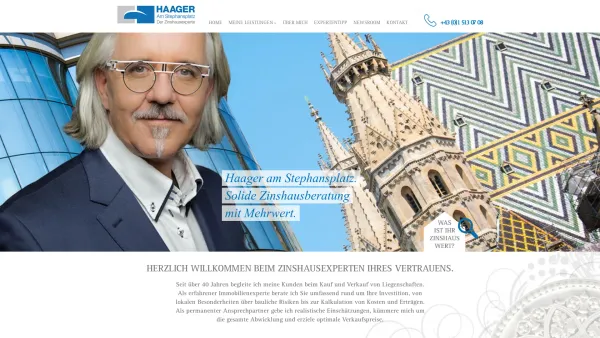 Website Screenshot: Realkanzlei Haager - Haager – Der Zinshausexperte - Date: 2023-06-22 15:02:01