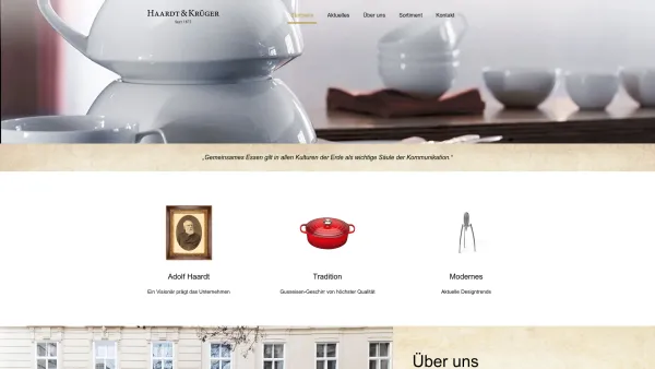 Website Screenshot: Haardt & Krüger GmbH & Co KG - Haardt & Krüger – Tradition trifft Moderne - Date: 2023-06-15 16:02:34