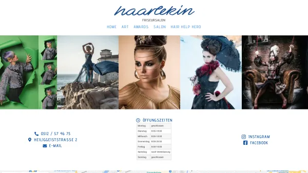 Website Screenshot: HAARLEKFRISEURSALON - Haarlekin - Friseursalon Innsbruck - Date: 2023-06-22 15:02:01