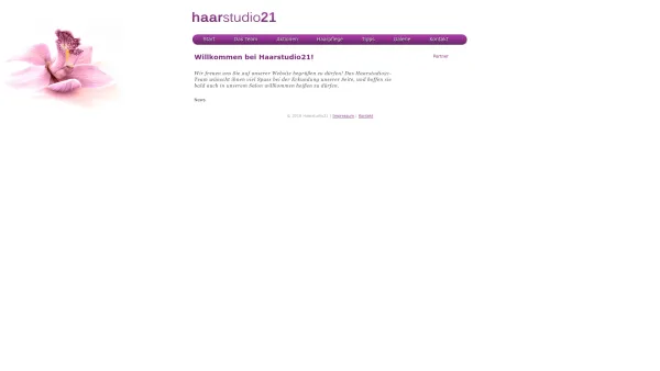 Website Screenshot: Ulrike Haarstudio 21 Baden bei Wien - Haarstudio 21 | Ihr Friseur - Date: 2023-06-22 15:12:04