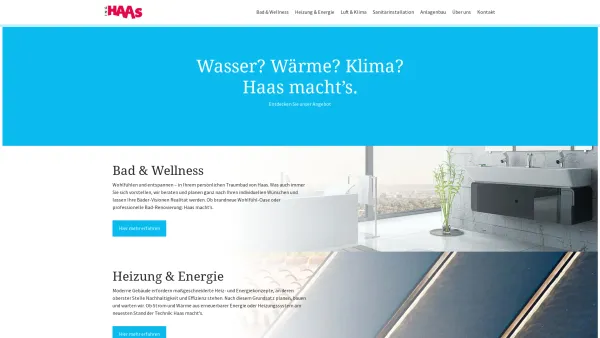 Website Screenshot: Ing. Haas GmbH Treffpunkt-Bad - Ing. Haas - Date: 2023-06-22 15:12:04