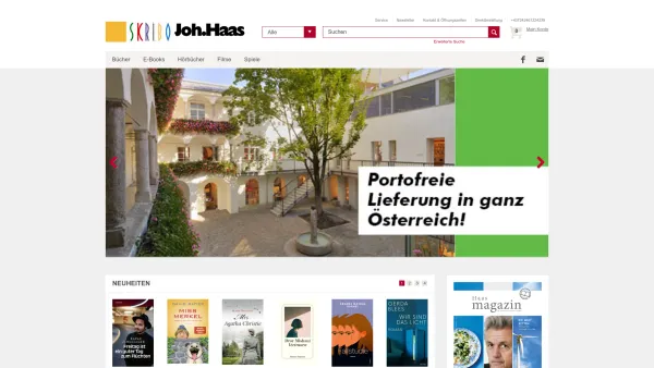Website Screenshot: Joh. Haas Onlinebuchhandlung Buchhandlung Fachbuchhandlung Buchhandlung AND Buchhandlungen Buchhandlungen buchhandlung Buchfachges - Startseite |Haasbuch - Date: 2023-06-22 15:12:04