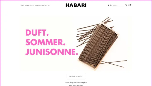 Website Screenshot: HABARI Best of Afrika Wien - HABARI Design Store - Date: 2023-06-22 15:12:04