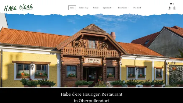 Website Screenshot: Subway-Schnabl HABE DERE Heurigen Restaurant - Habe D'ere Heurigenrestaurant - Oberpullendorf - Date: 2023-06-14 10:40:21