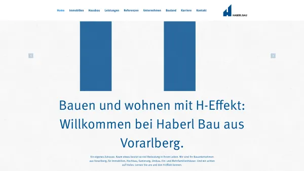 Website Screenshot: ]-[ HABERL BAU -[ - Haberl Bau | Die Baumeister aus Vorarlberg - Date: 2023-06-14 10:40:23