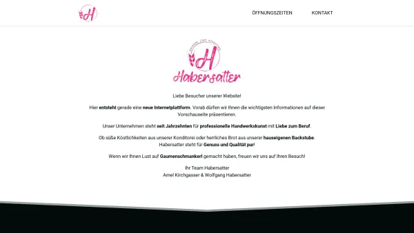 Website Screenshot: LADE HABERSATTER-BROT - Home - Bäckerei Habersatter - Date: 2023-06-22 15:15:51