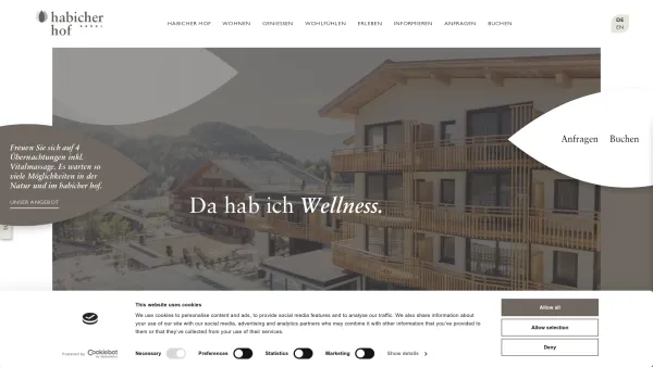 Website Screenshot: Hotel Habicherhof**** - Hotel Oetz ☆ Ihr 4-Sterne-Hotel in Oetz im Ötztal | - Date: 2023-06-22 15:15:51