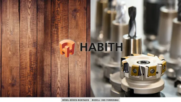 Website Screenshot: Habith - Modell & Formenbau GmbH - Willkommen - Habith GmbH - Date: 2023-06-22 15:15:51