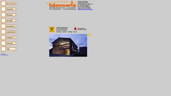 Website Screenshot: Dachdecker Markus Hämmerle GmbH & Co KG - haemmerle, dach, dachdeck, gerueste, bau, fassadenbau, hubbuehnen, arbeitsbuehnen, zeltverleih,haemmerle markus - Date: 2023-06-22 15:15:51