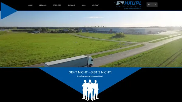 Website Screenshot: Häupl Spedition - HÄUPL Spedition - Ihre Transporte in bester Hand - Date: 2023-06-15 16:02:34