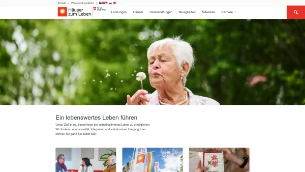 Website Screenshot: Kuratorium Wiener Pensionisten-Wohnhäuser - Häuser zum Leben - Date: 2023-06-15 16:02:34