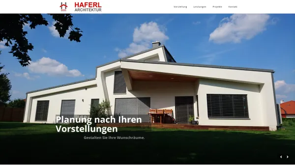 Website Screenshot: Bauunternehmung Haferl Gesellschaft m.b.H. Co haferlbau - Startseite - Haferl Architektur - Date: 2023-06-22 15:15:51