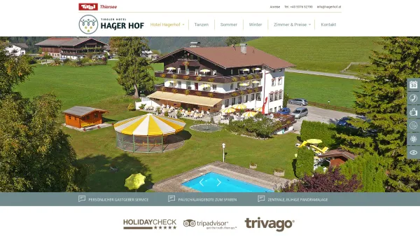 Website Screenshot: Gasthaus-Hotel Hotel Tirol GASTHOF HAGERHOF Thiersee idyllischen Thierseetal Seitental des Inntals Nordtirol) - Ihr Skiurlaub am Hagerhof in Thiersee | Region Kaisergebirge - Date: 2023-06-22 15:02:05