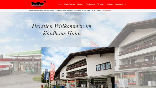 Website Screenshot: Willibald Hahn Kaufhaus Mineralöle Elektro Hahn - Home - Date: 2023-06-14 10:38:24