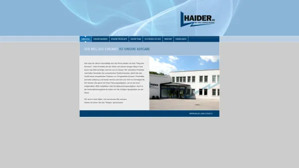 Website Screenshot: Ing. Mag. Leopold Michael Firma Haider - Haider KG :: Über uns - Date: 2023-06-22 15:02:05