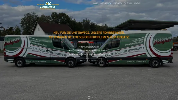 Website Screenshot: Haigner Karl - Haigner Transport & Entsorgung GmbH aus Marchtrenk in Oberösterreich - Date: 2023-06-22 15:02:05