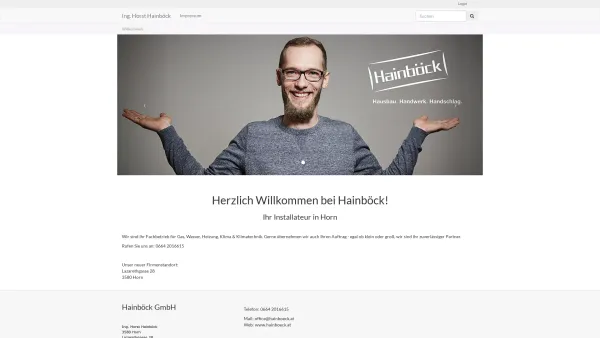 Website Screenshot: Hainböck GmbH - Start: Hainböck GmBH - Date: 2023-06-22 15:02:05