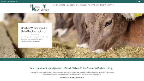 Website Screenshot: Hainzl Melktechnik und Modellbau - Hainzl Melktechnik e.U. aus Tumeltsham in OÖ - Date: 2023-06-15 16:02:34