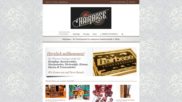 Website Screenshot: Friseurbedarf Hairbase Haarkosmetik online bestellen Friseurbedarf Hairbase Hairbase.at - Hairbase - Ihr Friseurbedarf Fachhandel in Wien - Date: 2023-06-22 15:02:05