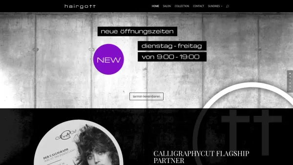 Website Screenshot: Hairgott Wolfgang Aichbauer - h a i r g o t t ++ g r a z | gina aichbauer | schießstattgasse 8 | hairgott graz - Date: 2023-06-22 15:02:05