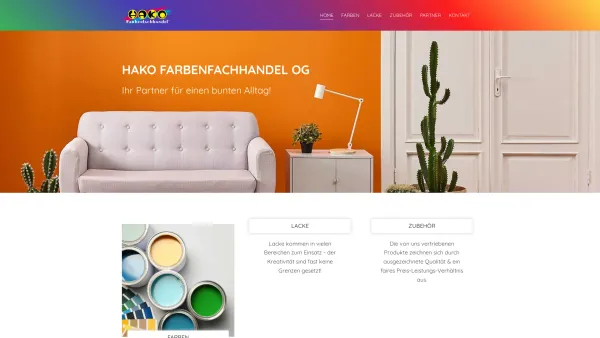 Website Screenshot: Farbenfachhandel Fa.Hako - HAKO Farbenfachhandel OG in Kapfenberg - Bruck-Mürzzuschlag - Date: 2023-06-22 15:02:05