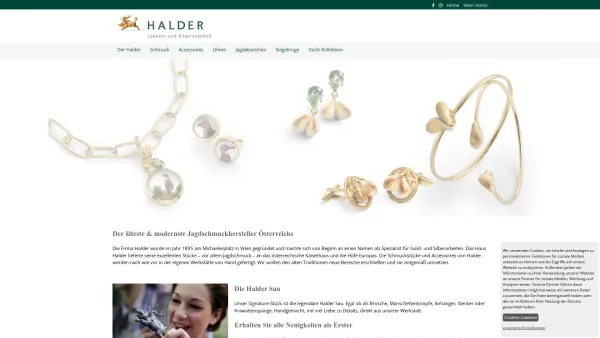 Website Screenshot: HALDER Juwelier und Silberschmiede - Halder-Home - Date: 2023-06-22 15:15:51