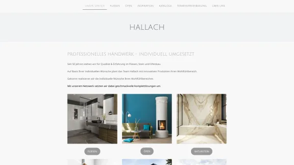 Website Screenshot: Hallach GmbH - professionelles handwerk - individuell umgesetzt - HALLACH - Date: 2023-06-14 10:40:23