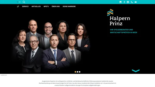 Website Screenshot: Halpern&Prinz Steuerberater Wirtschaftsprüfer - Wirtschaftsprüfer, Steuerberater 1100 Wien (Favoriten) | Halpern & Prinz - Date: 2023-06-22 15:12:08