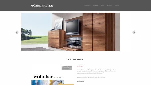 Website Screenshot: Möbel Halter - Startseite - Date: 2023-06-22 15:12:08