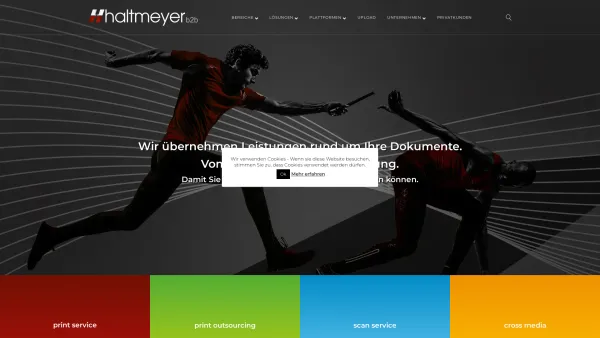 Website Screenshot: Haltmeyer - print & copy - Startseite - haltmeyer GmbH - Date: 2023-06-14 10:40:23