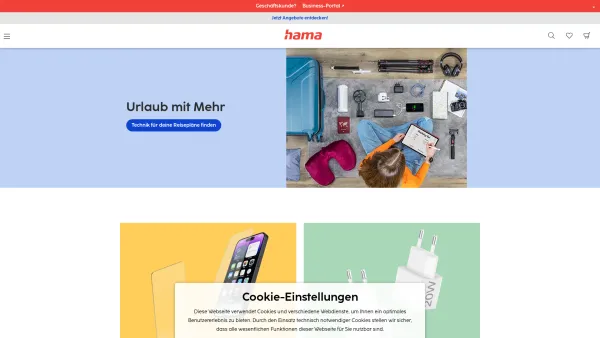 Website Screenshot: hama.de Die passende Lösung - Offizieller Hama Onlineshop | Hama DE - Date: 2023-06-22 15:12:08
