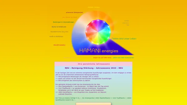 Website Screenshot: Ing. Rudolf HAMANI energies Farben sind unser Leben - HAMANI energies > Farben sind unser Leben - Date: 2023-06-22 15:12:08