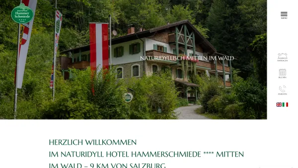 Website Screenshot: Hotel im Wald Hammerschmiede - Hotel Hammerschmiede - Naturidyll Hotel Hammerschmiede - Date: 2023-06-14 10:40:23