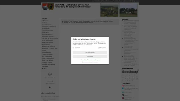 Website Screenshot: Gemeindeamt Handenberg RiS-Kommunal - Gemeinde Handenberg und St. Georgen am Fillmannsbach - Startseite - Date: 2023-06-22 15:12:08