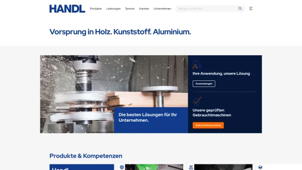 Website Screenshot: Handl Maschinen GesmbH & CoKG - HANDL Maschinen - Date: 2023-06-14 10:40:23