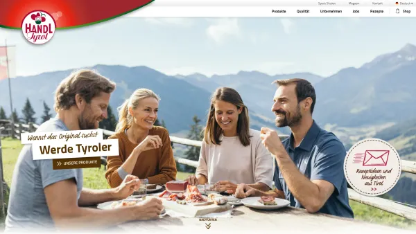 Website Screenshot: Handl Tyrol GmbH - Original Tiroler Spezialitäten - HANDL TYROL - Date: 2023-06-15 16:02:34