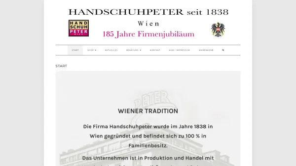 Website Screenshot: Handschuhpeter - s h o p - Date: 2023-06-14 10:40:24