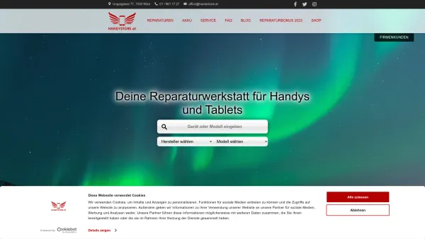 Website Screenshot: B Co Handy-Store www.handy-store.at Entscheiden Sie sich! - Handystore.at - Display & Akku Sofort Reparatur 1030 Wien - Date: 2023-06-22 15:12:08