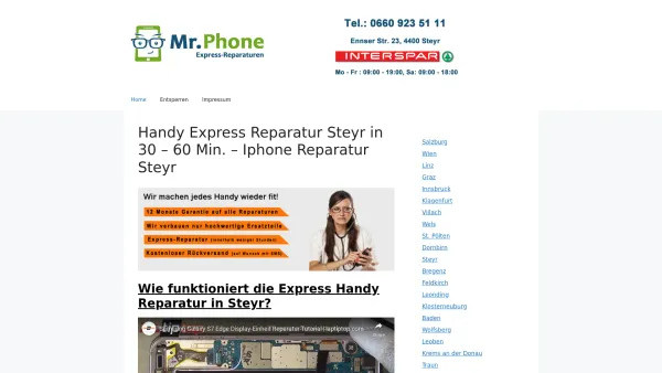 Website Screenshot: Handy123 - Handy123 – Handyshop Steyr – Handybörse Steyr - Date: 2023-06-15 16:02:34