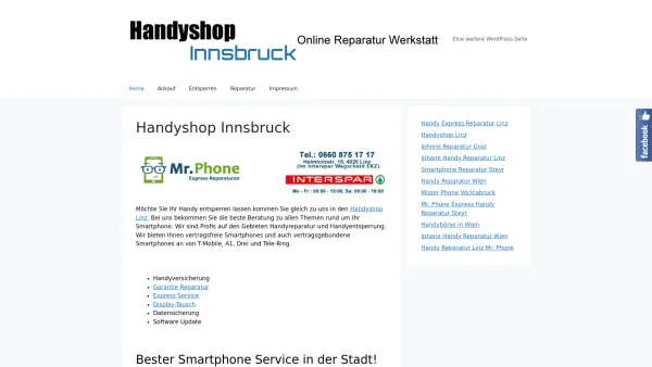 Website Screenshot: Beste Handybörse in Innsbruck  Handyshop Innsbruck - Handyshop Innsbruck - Handybörse | Handygeschäft Innsbruck - Date: 2023-06-15 16:02:34