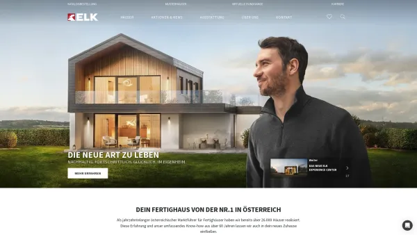 Website Screenshot: HerzlichHanlo Fertighäuser Österreich - Mit ELK zu deinem Fertighaus Traumhaus | ELK Fertighaus - Date: 2023-06-22 15:02:09