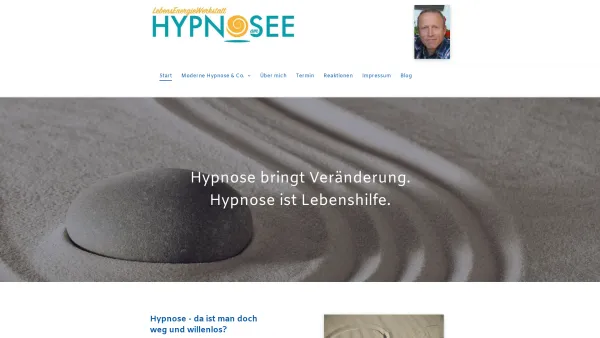 Website Screenshot: LebensEnergieWerkstatt Hypnose am See - Schlafprobleme? Rauchen aufhören? Abnehmen? Hier sind Sie richtig. - Date: 2023-06-26 10:26:22