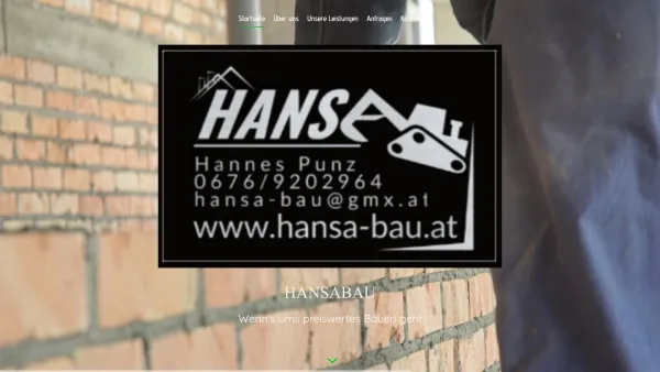 Website Screenshot: Hansa-Bau Hier entsteht Kürze die WEB-Site von - HANSABAU - Startseite - Date: 2023-06-22 15:02:09