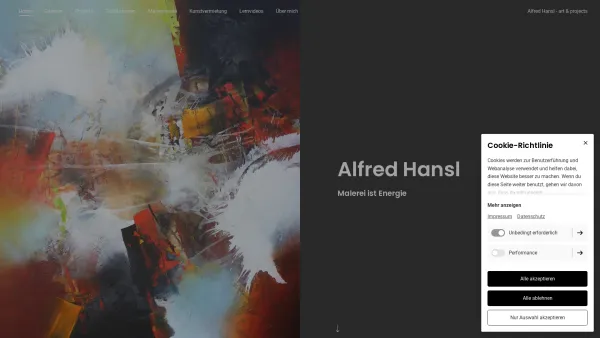 Website Screenshot: art & projects Atelier - Galerie Alfred Hansl - art & projects | Alfred Hansl - Date: 2023-06-22 15:02:09