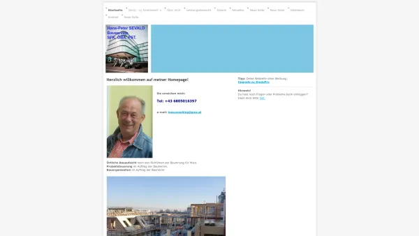 Website Screenshot: ENERGIEAUSWEISE H.-P. SEVALD - Herzlich willkommen auf meiner Homepage! - hanspetersevalds jimdo page! - Date: 2023-06-14 16:35:49