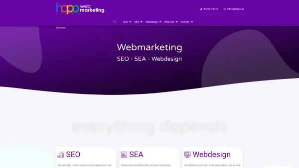 Website Screenshot: hapo webmarketing - ? Webmarketing - SEO / SEA / Webdesign - hapo webmarketing - Date: 2023-06-14 10:37:41