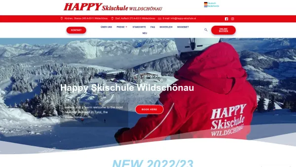 Website Screenshot: bei Happy-Skischule Oberau Wildschönau - Happy Skischule Wildschönau – Ihr verlässlicher Partner wenn es um Skischule geht. Erfahrung, Geduld, Freundlichkeit. Befahren Sie mit der Happy Skischule die Hänge des SKIJUWELS! - Date: 2023-06-22 15:02:09