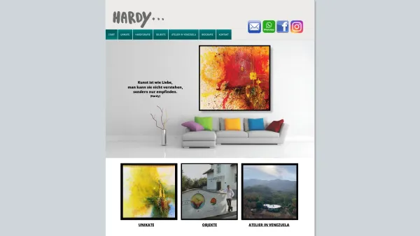 Website Screenshot: Atelier hardy - Künstleratelier HARDY - Date: 2023-06-22 15:12:08