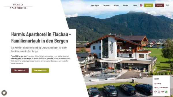 Website Screenshot: Harml´s Aparthotel - Familienurlaub in den Bergen im Harmls Aparthotel Flachau, - Date: 2023-06-22 15:13:48