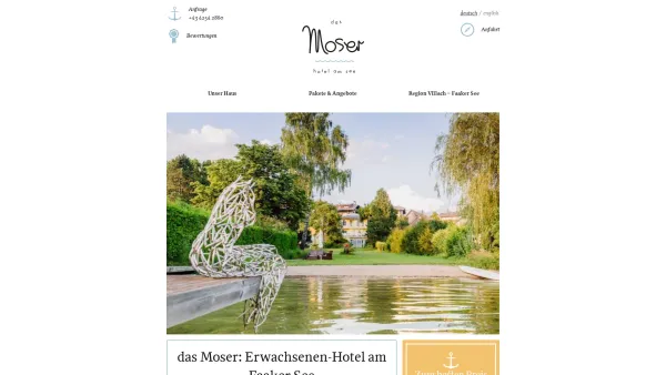 Website Screenshot: Christiane Harmonie-Hotel Ihre Unterkunft Kärnten Egg am Faaker See Sport Kaernten am Faaker See - das Moser - Hotel am Faaker See - Date: 2023-06-22 15:13:48